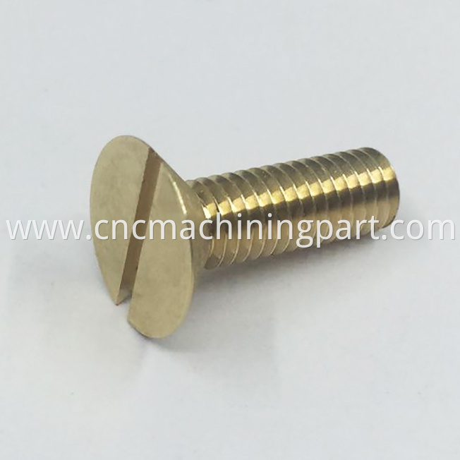 machining brass bolt